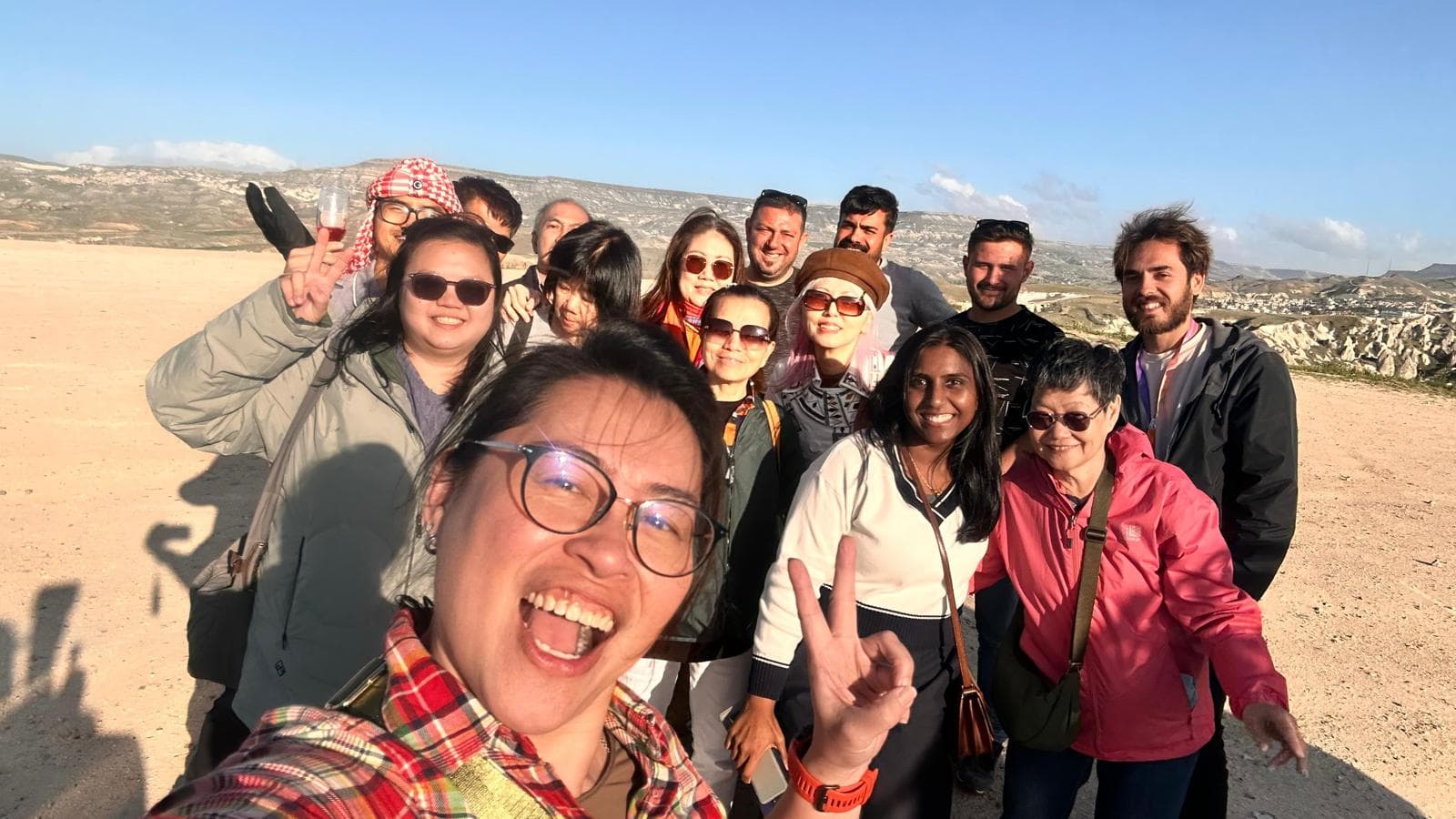 Guests with their Galibarda guide in Cappadocia